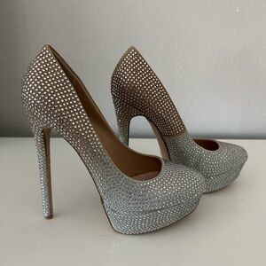 Elegant Silver High Heels